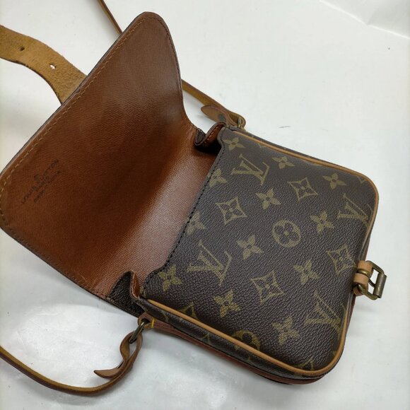Authentic Louis Vuitton Cartouchiere PM Brown Monogram Shoulder Bag mn520-111925 - Picture 11 of 16